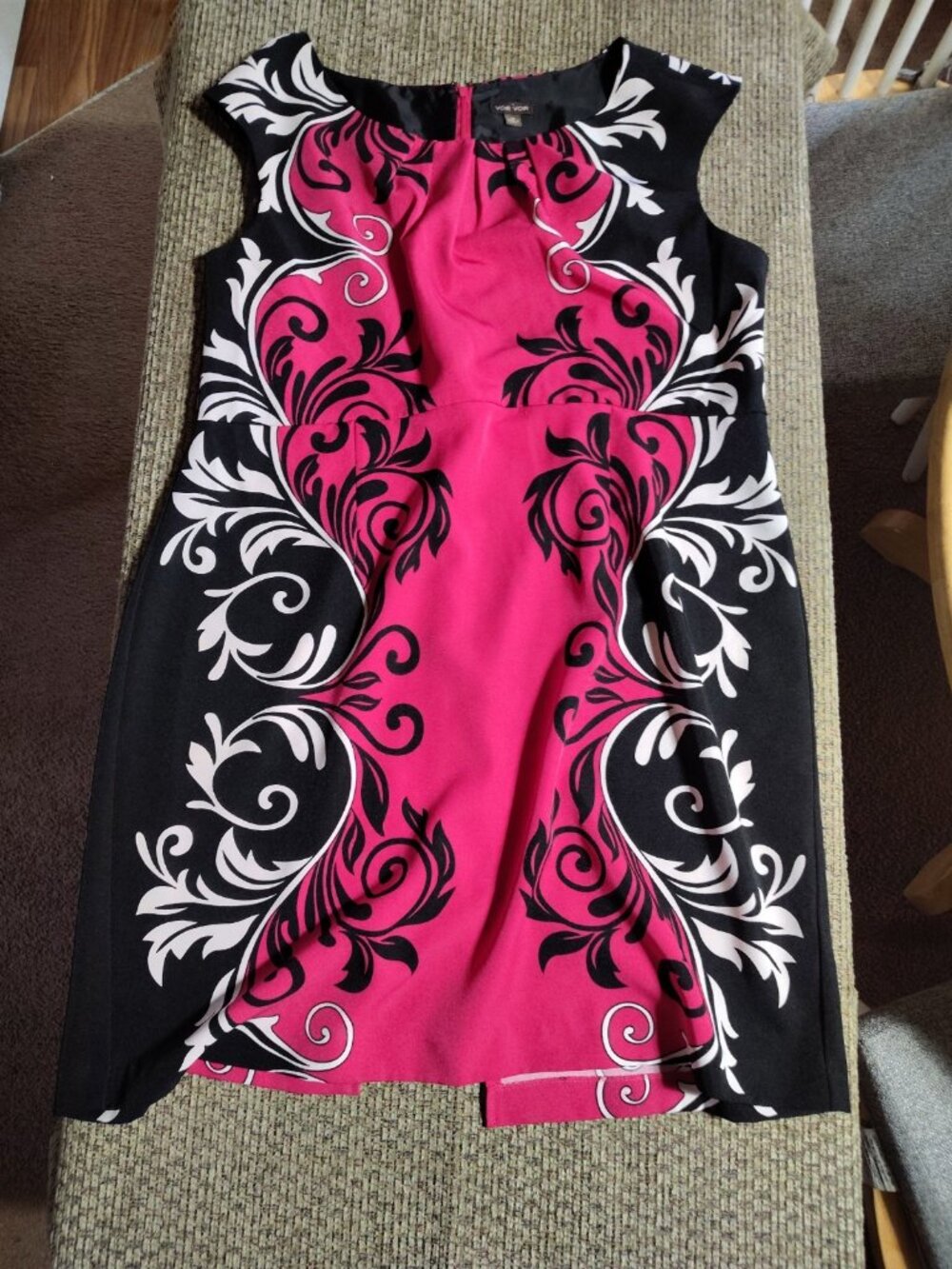 VOIR VOIR Dress Women's 18 Sleeveless Summer Pink Black White